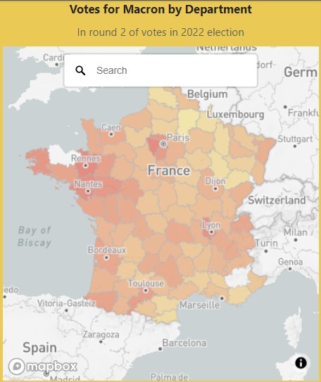 political votes for Macron